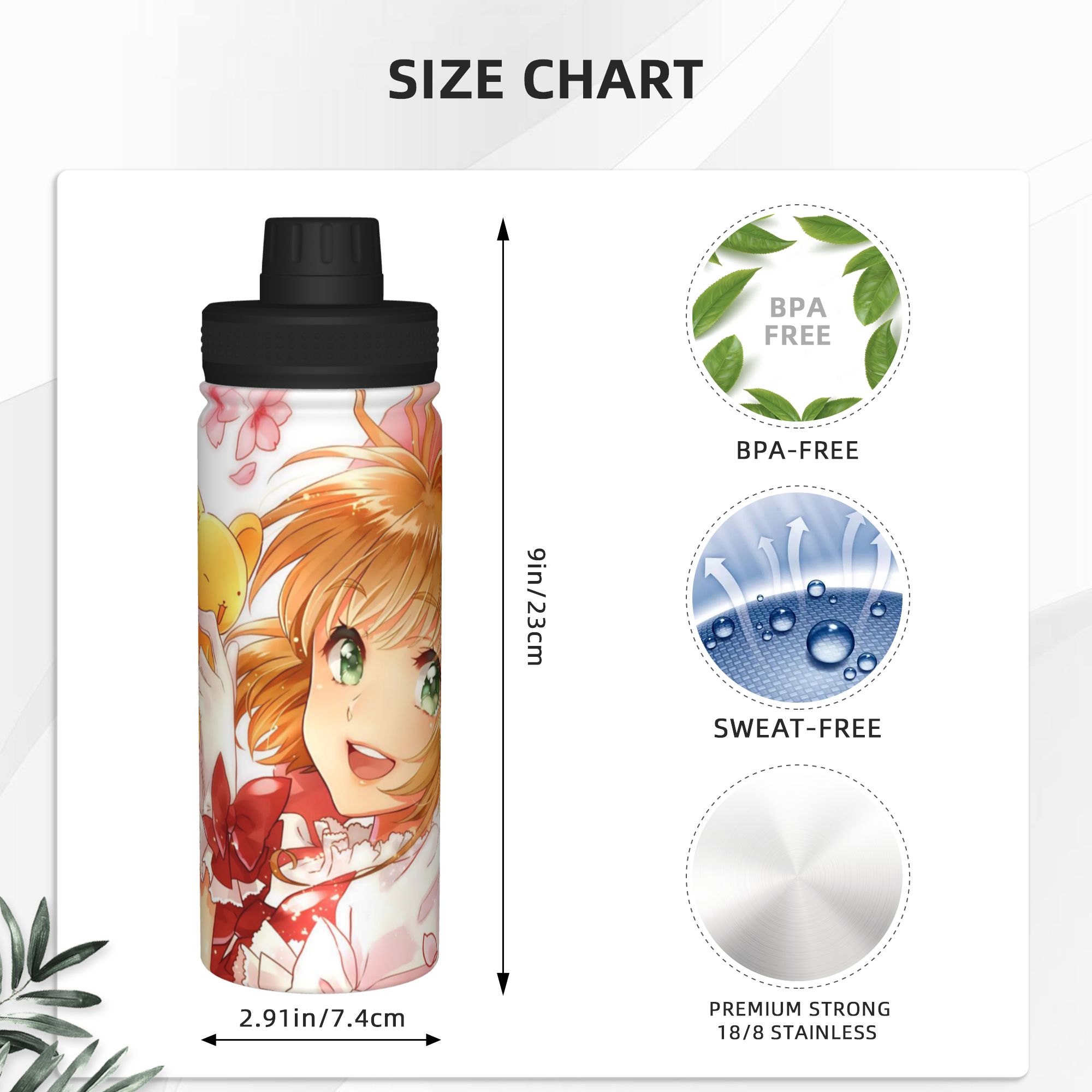 Термокружка Cardcaptor Sakura, – обзор и цена Sports Water Bottle Insulated