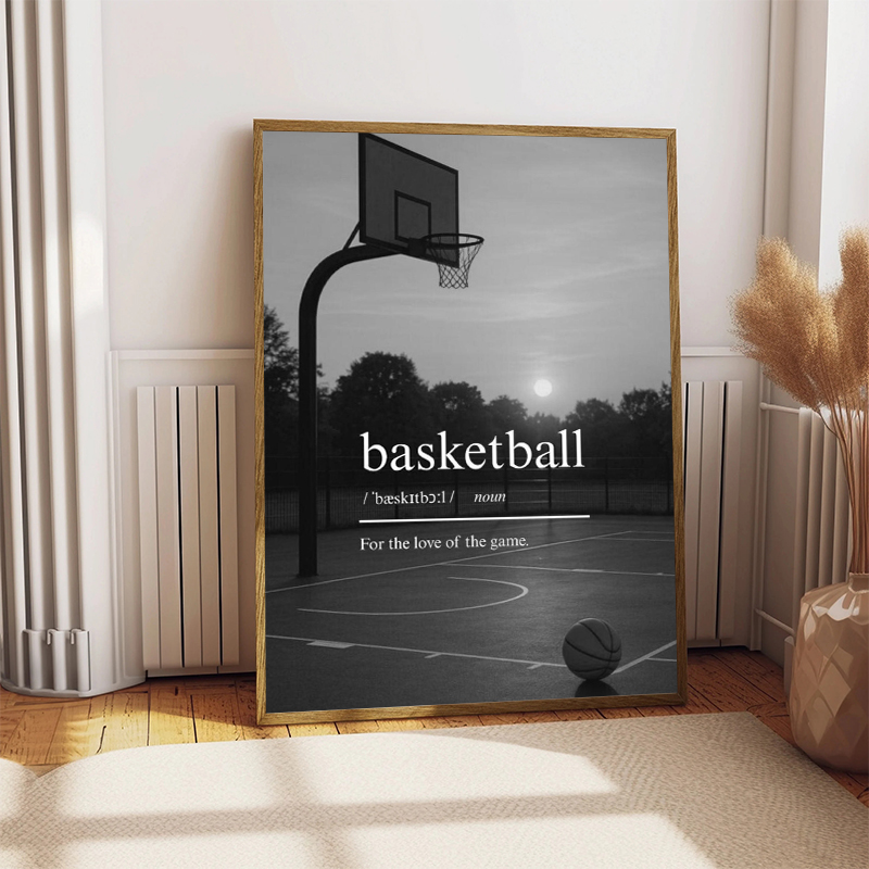 Черно-белый постер с вдохновля – обзор и цена Sports Equipment Poster