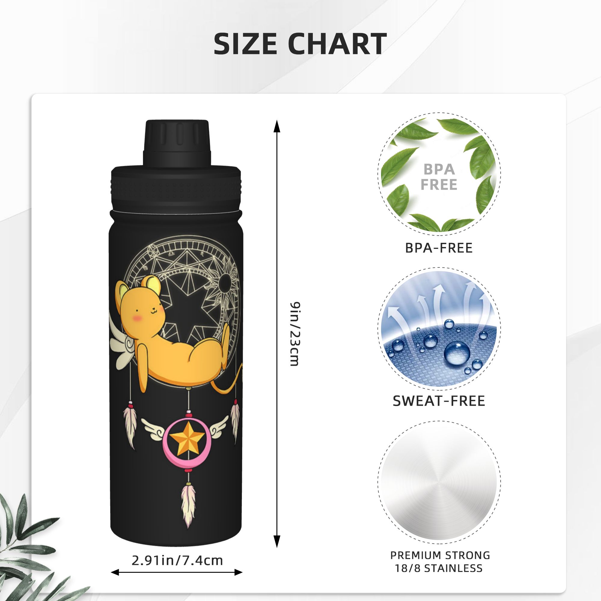 Термокружка Cardcaptor Sakura, – обзор и цена Sports Water Bottle Insulated