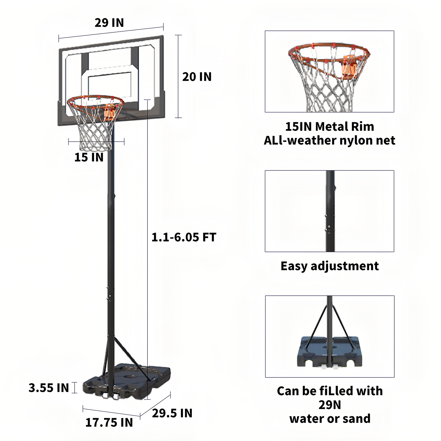Оптовая продажа баскетбольных  – обзор и цена Basketball Hoop