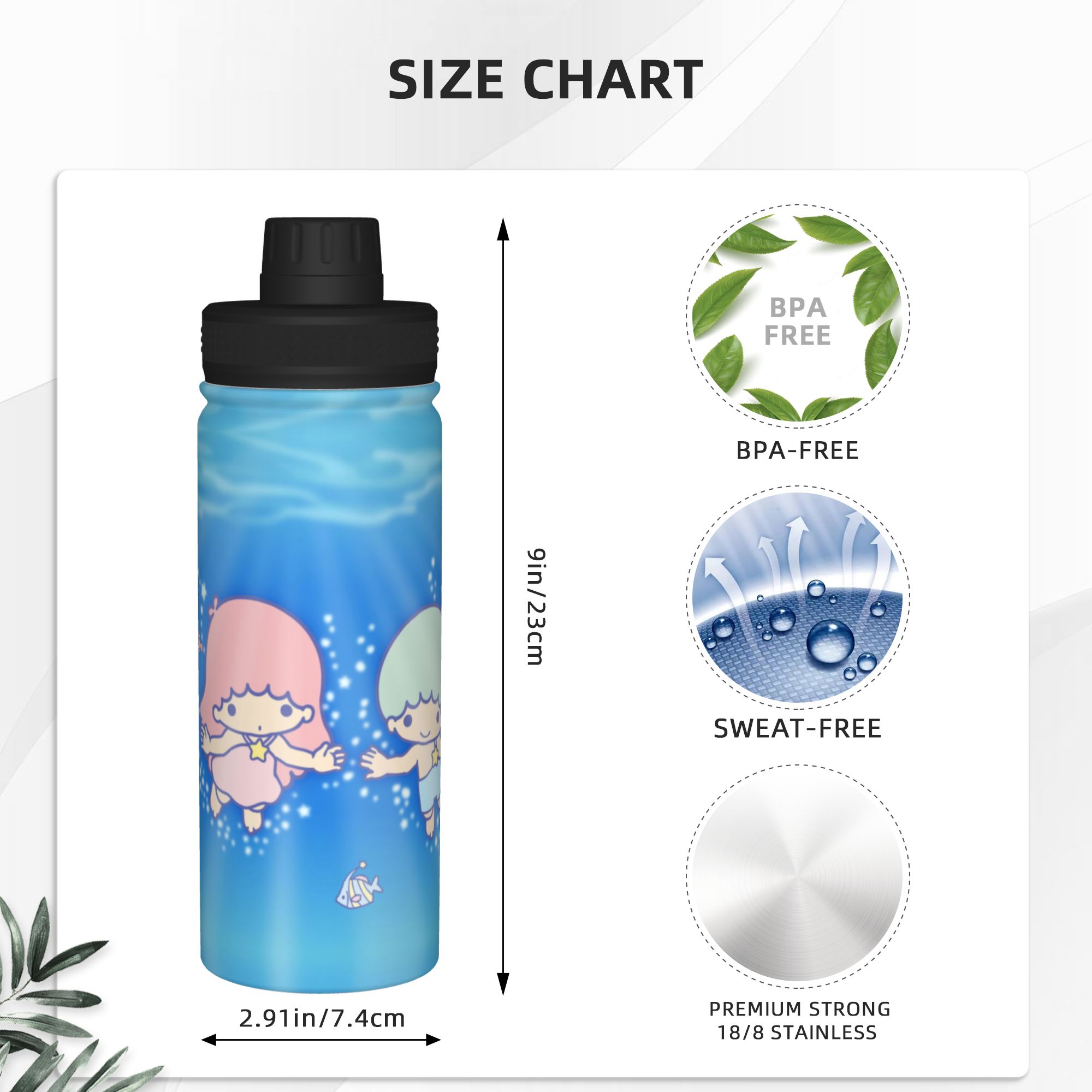 Термос Little Twins Stars, 18  – обзор и цена Sports Water Bottle Insulated